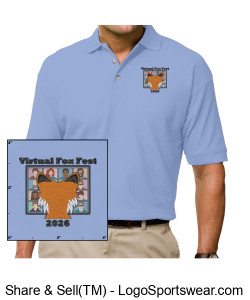 Virtual Fox Fest 2026 Mens Polo Design Zoom